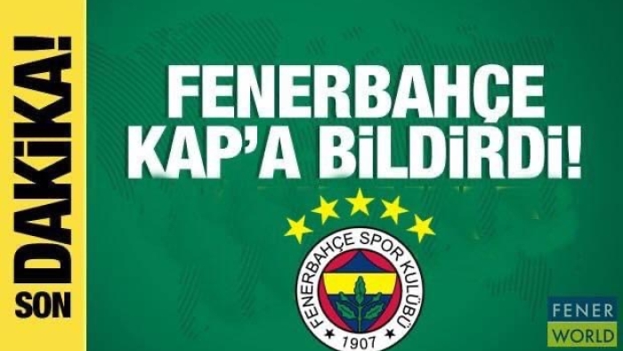 Fenerbahçe'den KAP'a Flaş Açıklama