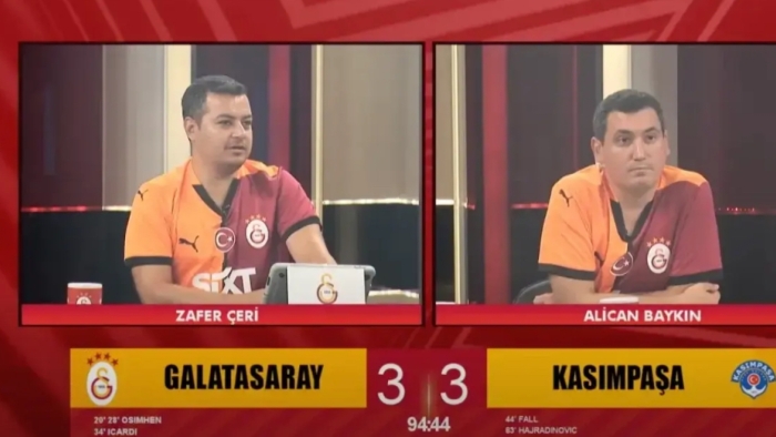 Galatasaray Evinde Takıldı! GS TV'de Kasımpaşa'nın Gol Anı