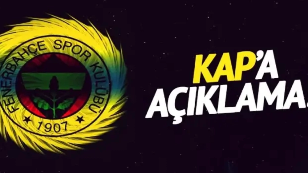 Fenerbahçe’den KAP’a  Duyuru!