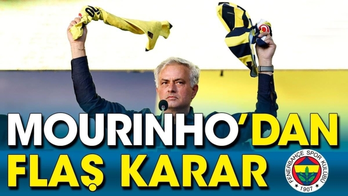 Jose Morinho’dan Trabzonspor Maçı İçin Flaş Karar!